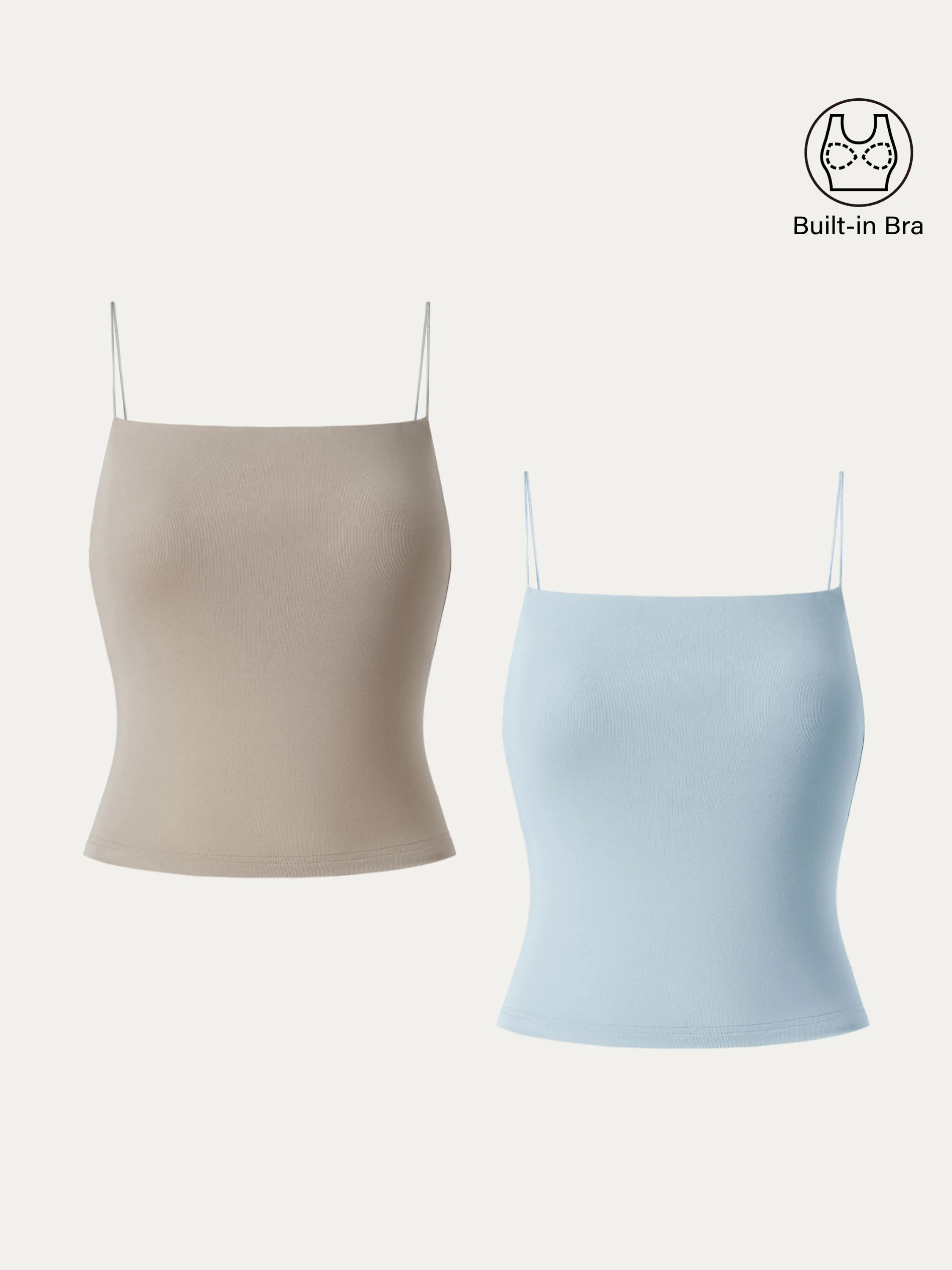 Essential Spaghetti Strap Cropped New Airy Brami