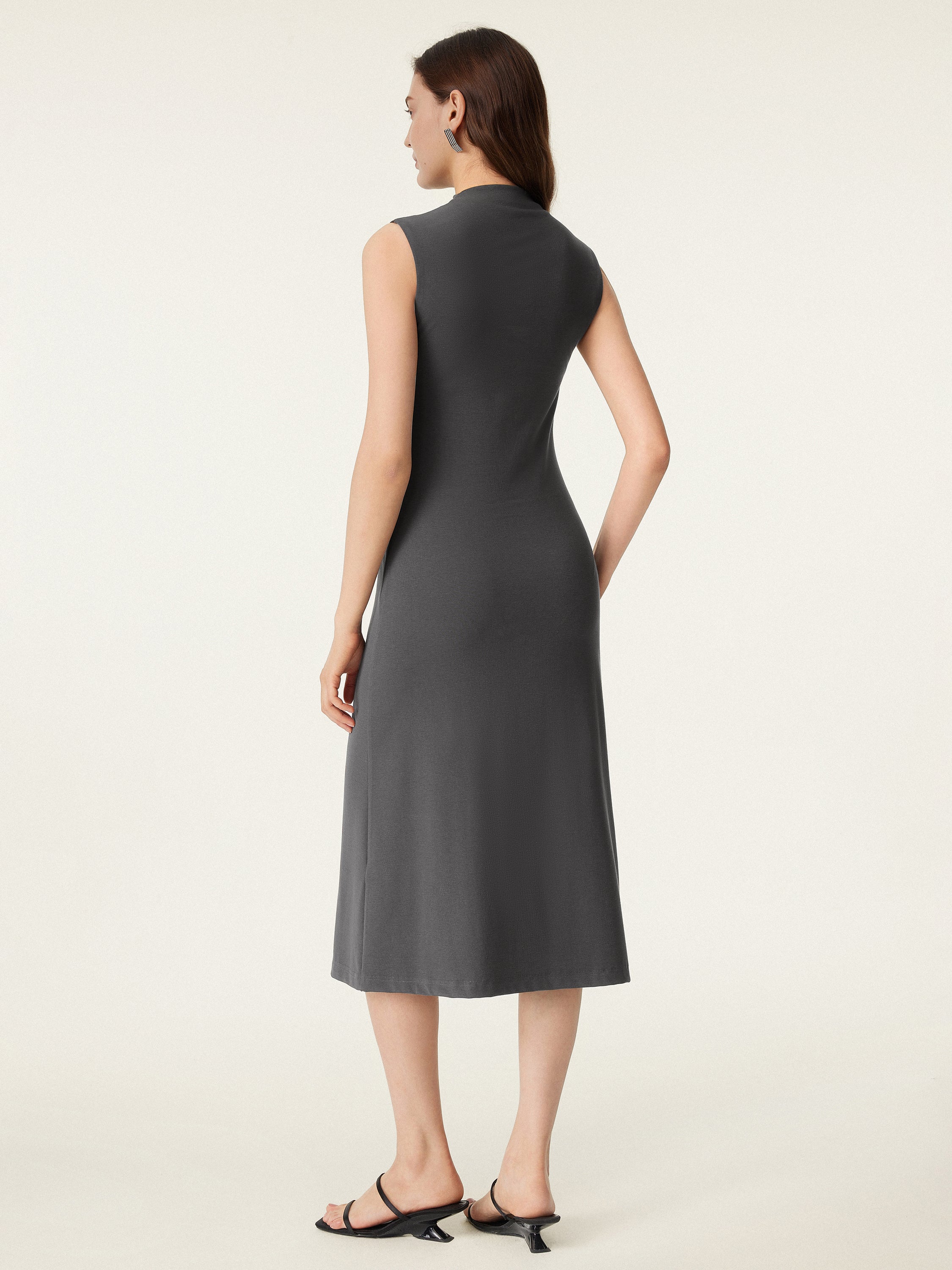 Everyday Mockneck New Airy Brami Midi Dress
